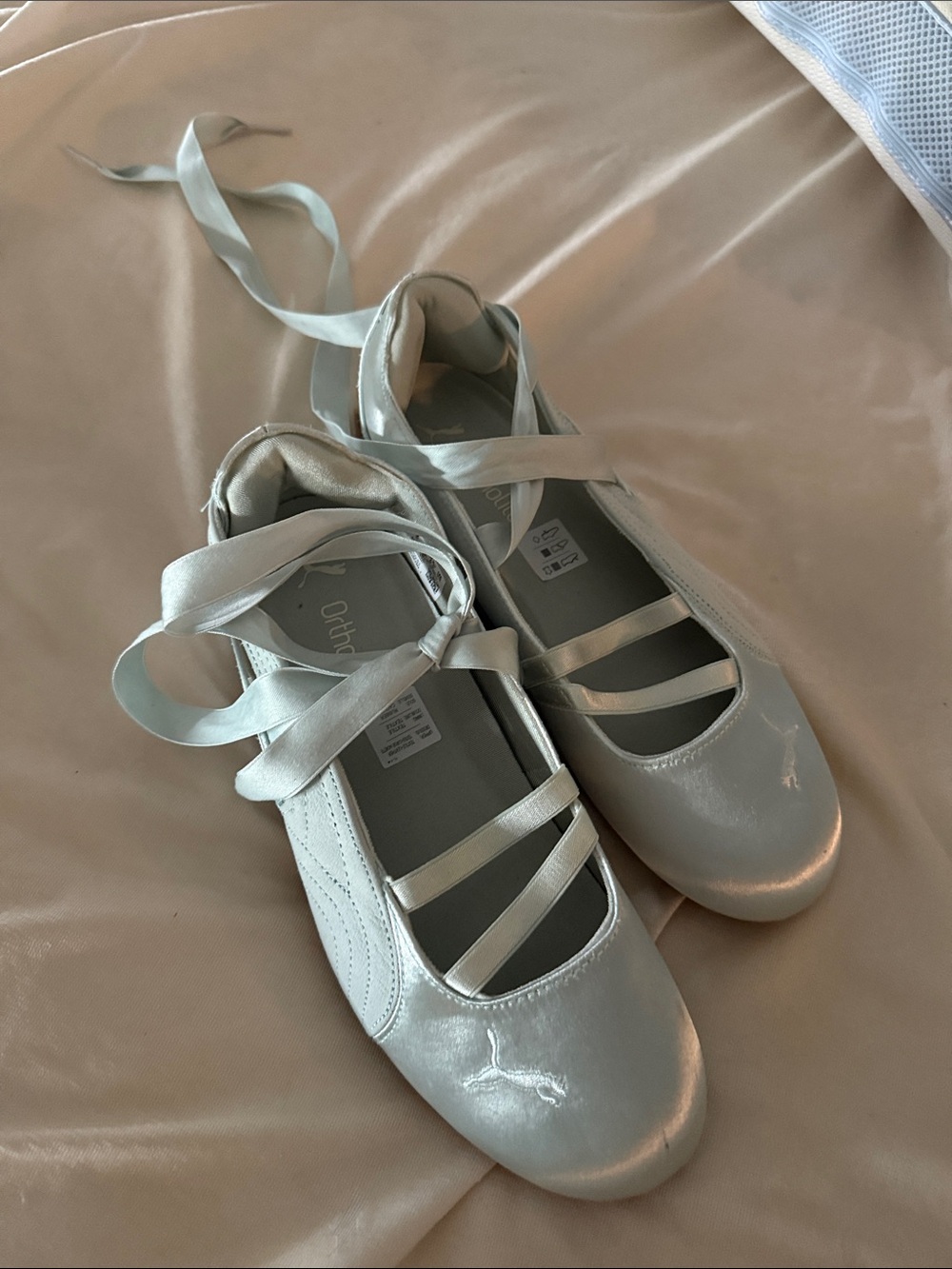Puma Speedcat Etoile Ballet Flats - sz 39 / 8.5. Mint green.